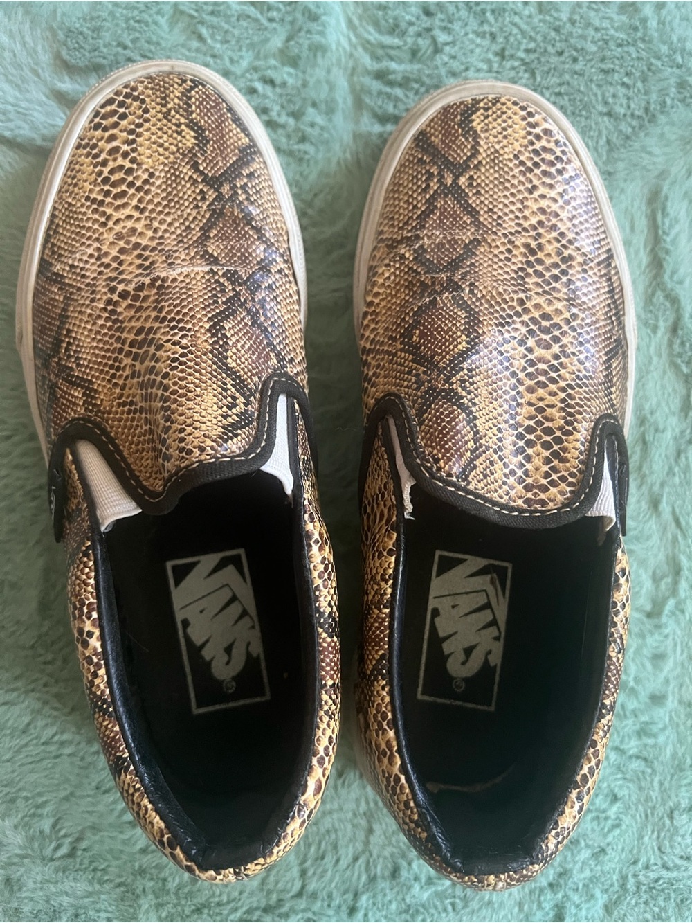 Vans Slip-On Loafers in Snake-Print Women's 5 / Youth 3.5